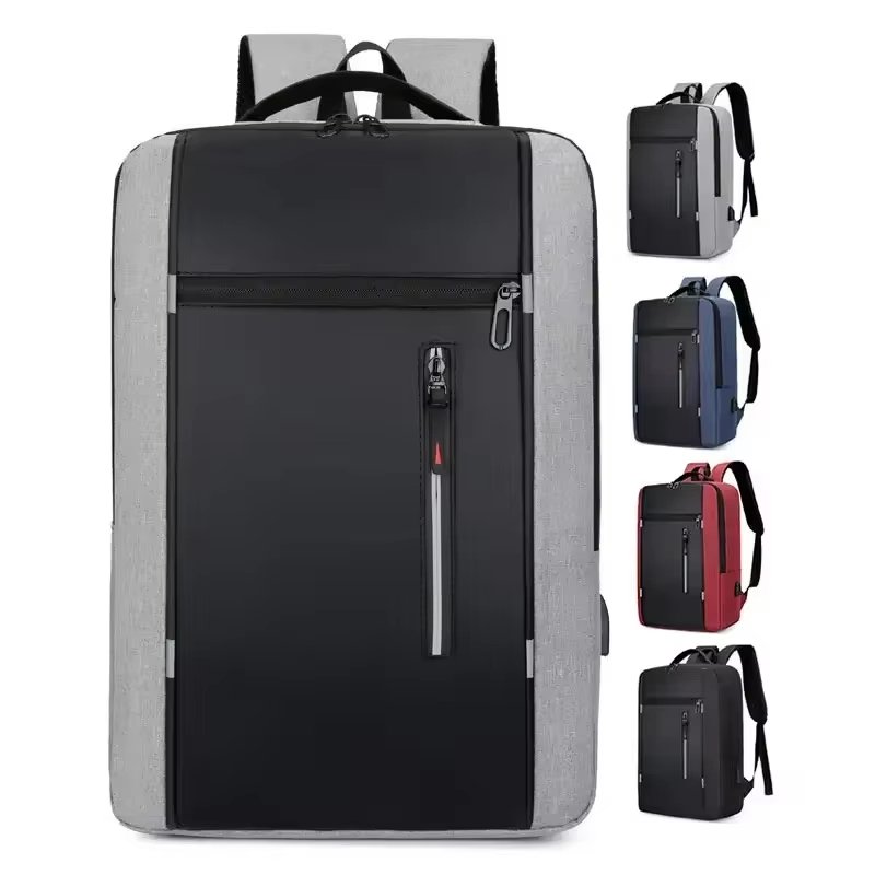 Anti-Theft Water-Resistant USB Vintage Business Oxford Laptop Backpack product detail