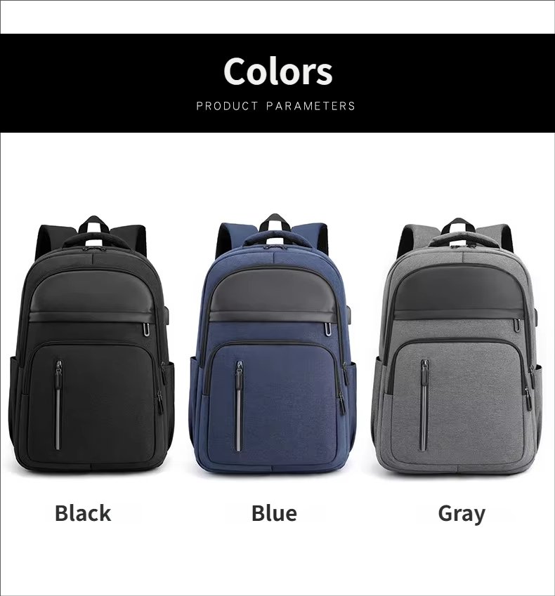 Anti-Theft Water-Resistant Lightweight USB Outdoor Nylon Laptop Backpack product detail