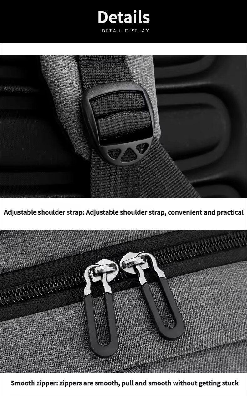 Anti-Theft Water-Resistant Lightweight USB Outdoor Nylon Laptop Backpack product detail