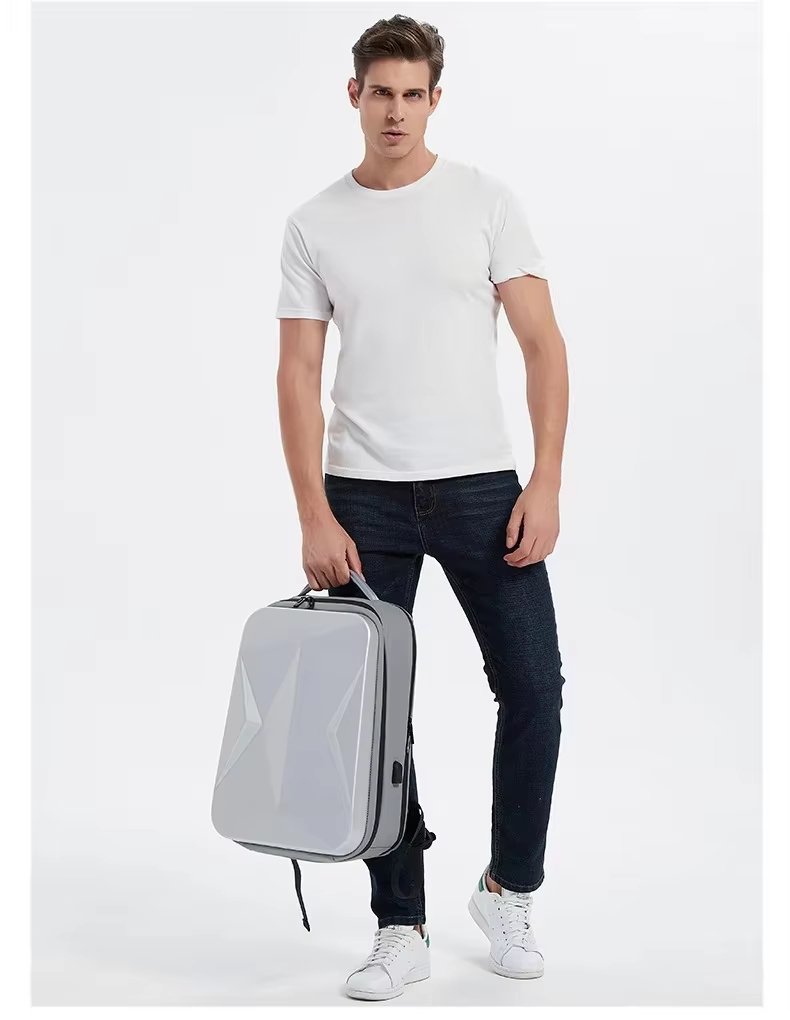 Anti-Theft Water-Resistant USB Modern Business ABS Laptop Backpack product detail