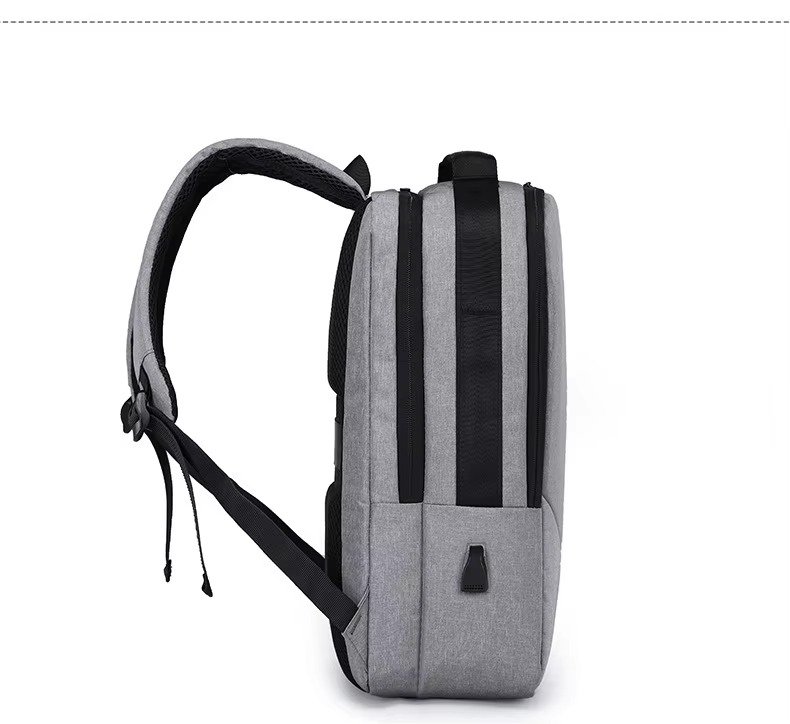 Custom Lightweight Waterproof Oxford Business Laptop Backpack with USB Large Capacity Portable College Student School Travel Bag detail image