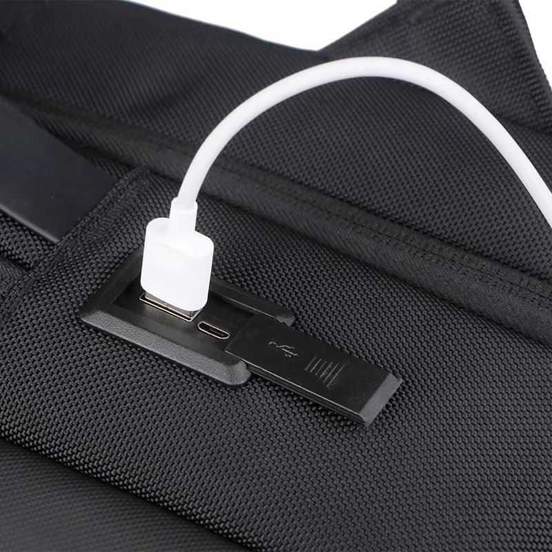 Water-Resistant USB Modern Outdoor Casual Polyester Laptop Backpack product detail
