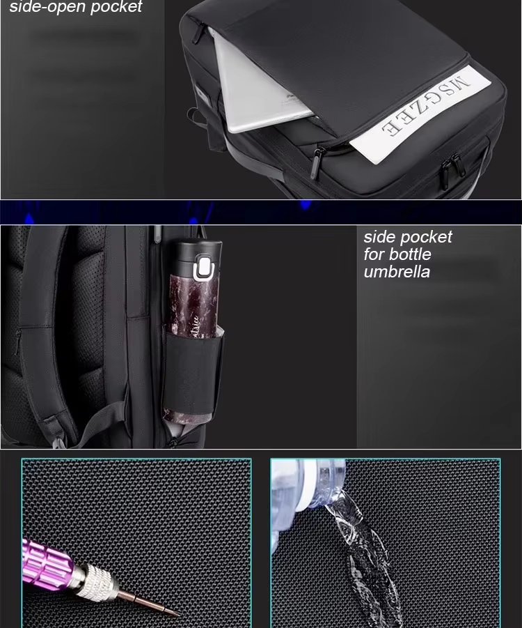 Water-Resistant USB Modern Outdoor Casual Polyester Laptop Backpack product detail