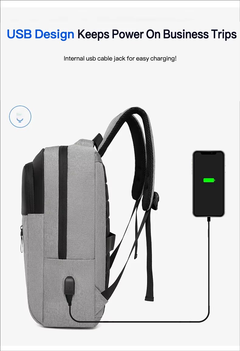 Water-Resistant Large Capacity Business Travel School Oxford Laptop Backpack product detail