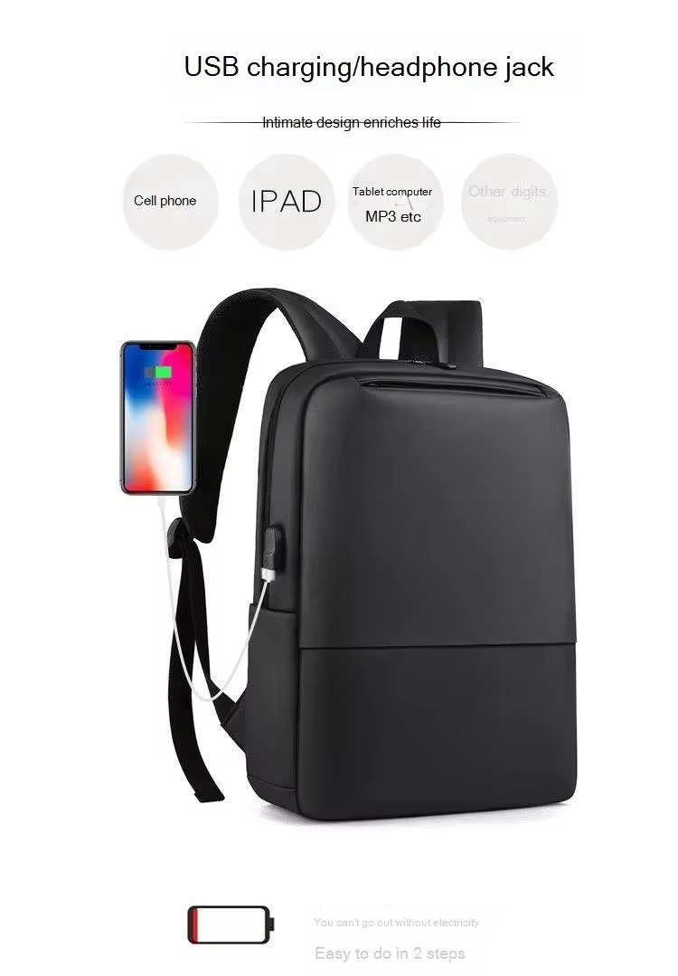 Water-Resistant Large Capacity Vintage Modern Business Nylon Business Backpack product detail