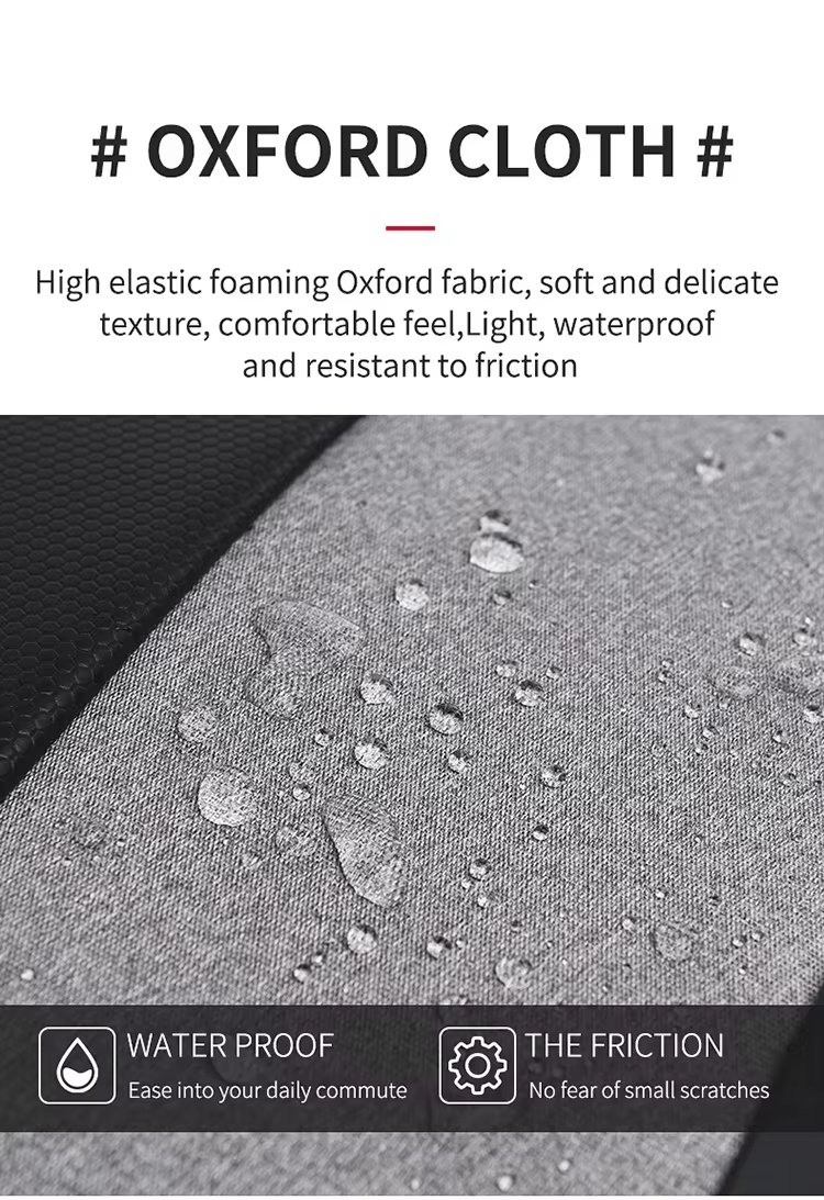 Water-Resistant Large Capacity USB Business Travel Oxford Laptop Backpack product detail