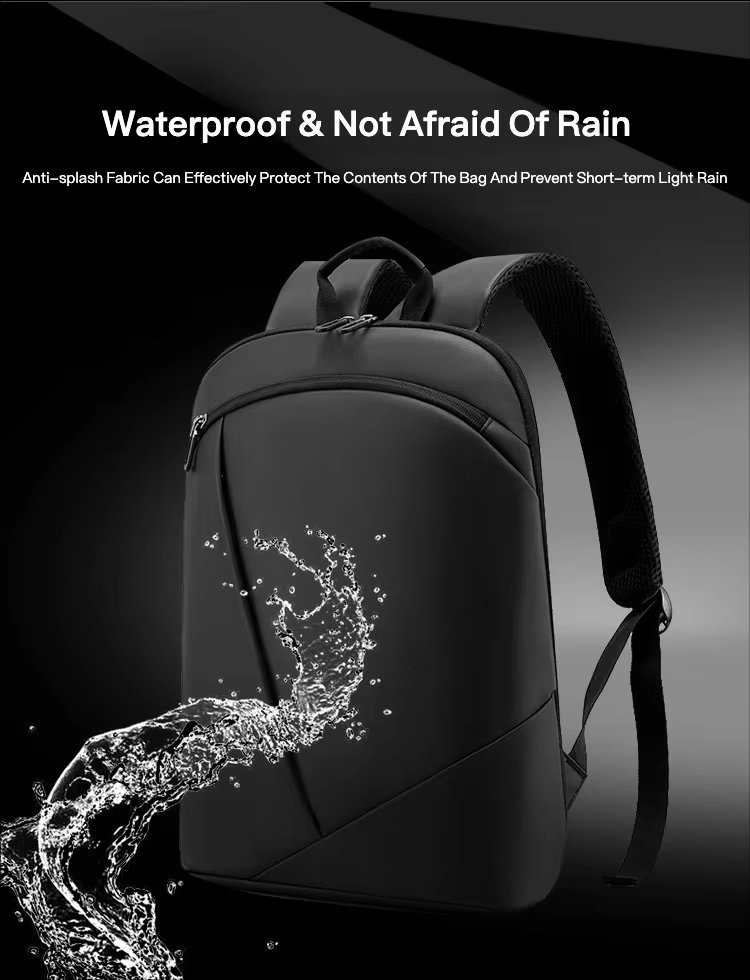 Water-Resistant Lightweight Slim Business School Oxford Laptop Backpack product detail