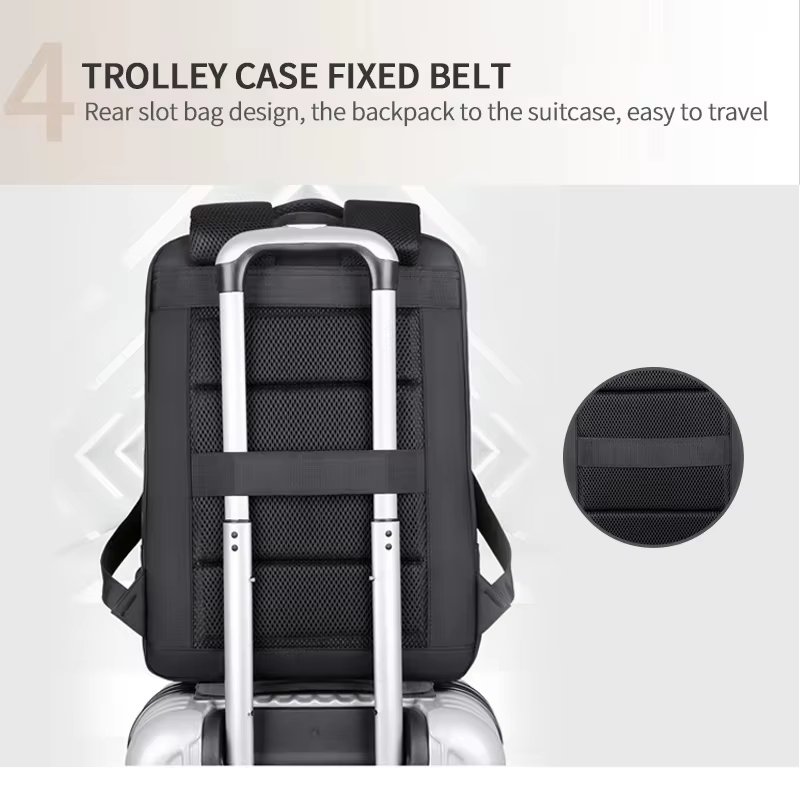 Anti-Theft Water-Resistant Large Capacity USB Vintage Oxford Laptop Backpack product detail