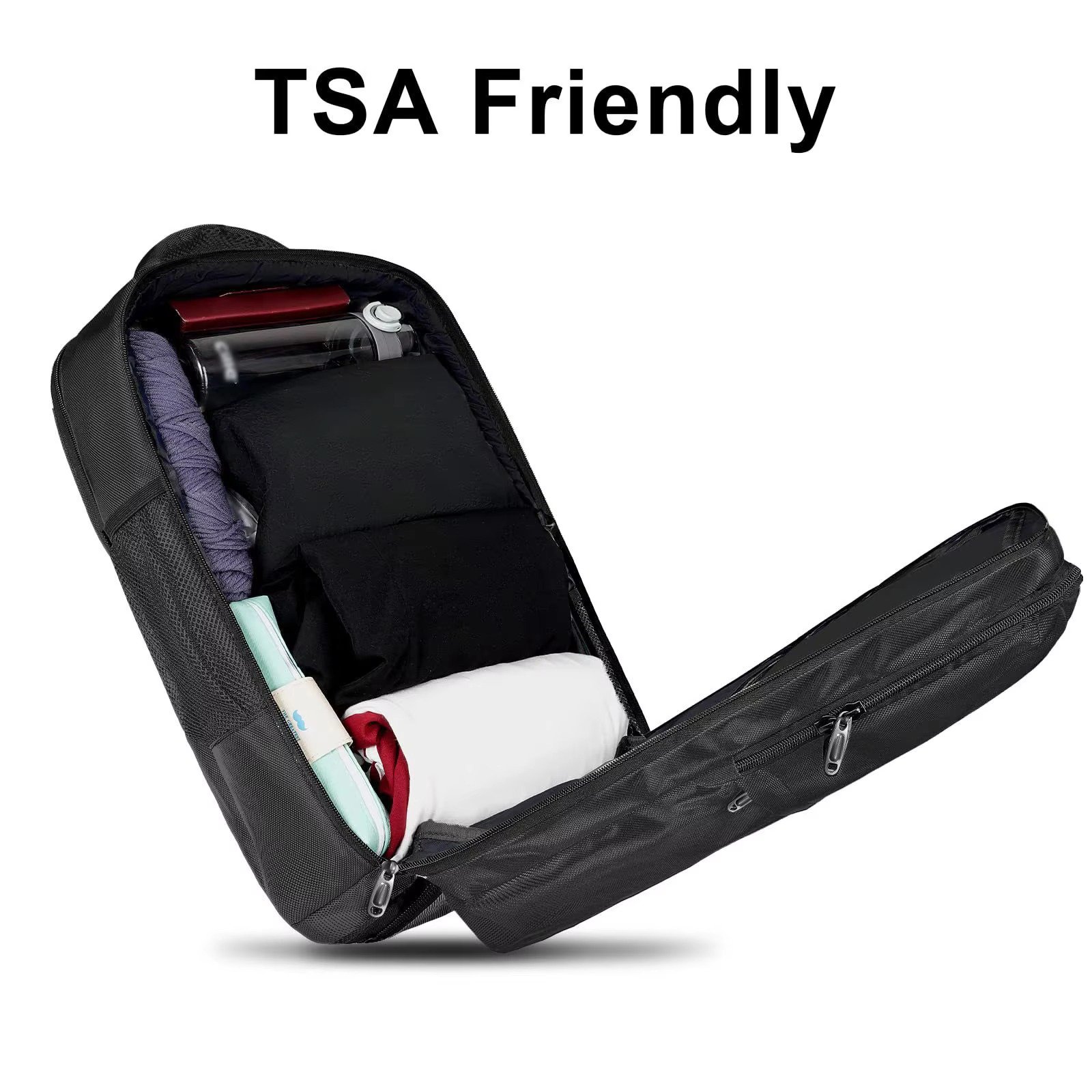 Custom Laptop Backpack Carry-On Dayback Flight Approved Luggage with Shoe Compartment Weekend Overnight Business Travel Backpack detail image