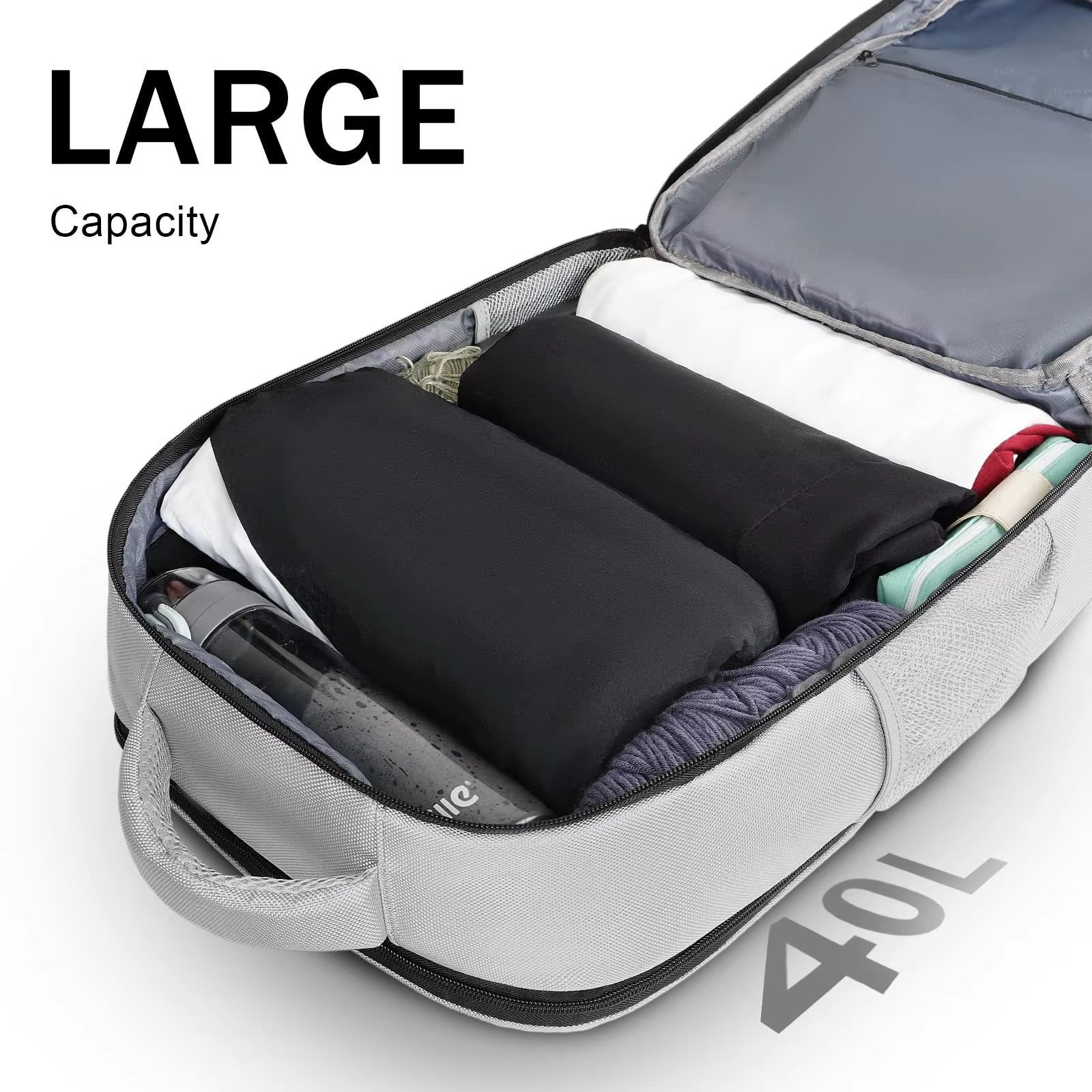 Custom Laptop Backpack Carry-On Dayback Flight Approved Luggage with Shoe Compartment Weekend Overnight Business Travel Backpack detail image