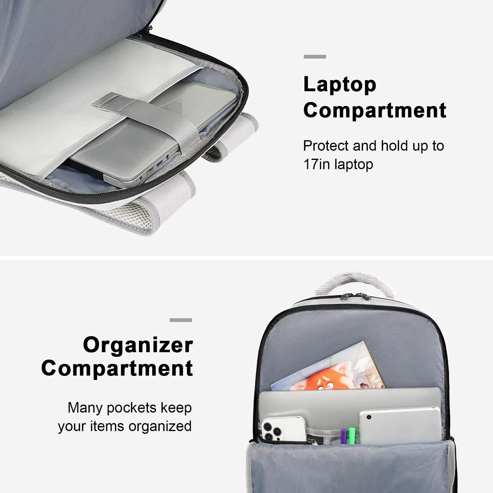 Custom Laptop Backpack Carry-On Dayback Flight Approved Luggage with Shoe Compartment Weekend Overnight Business Travel Backpack detail image