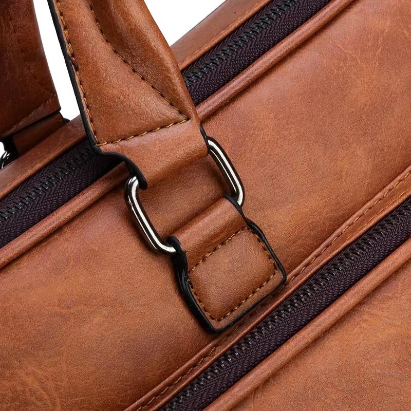 Unisex New Totes PU Leather Briefcase Laptop Handbags Office Male Bag Bag - product detail