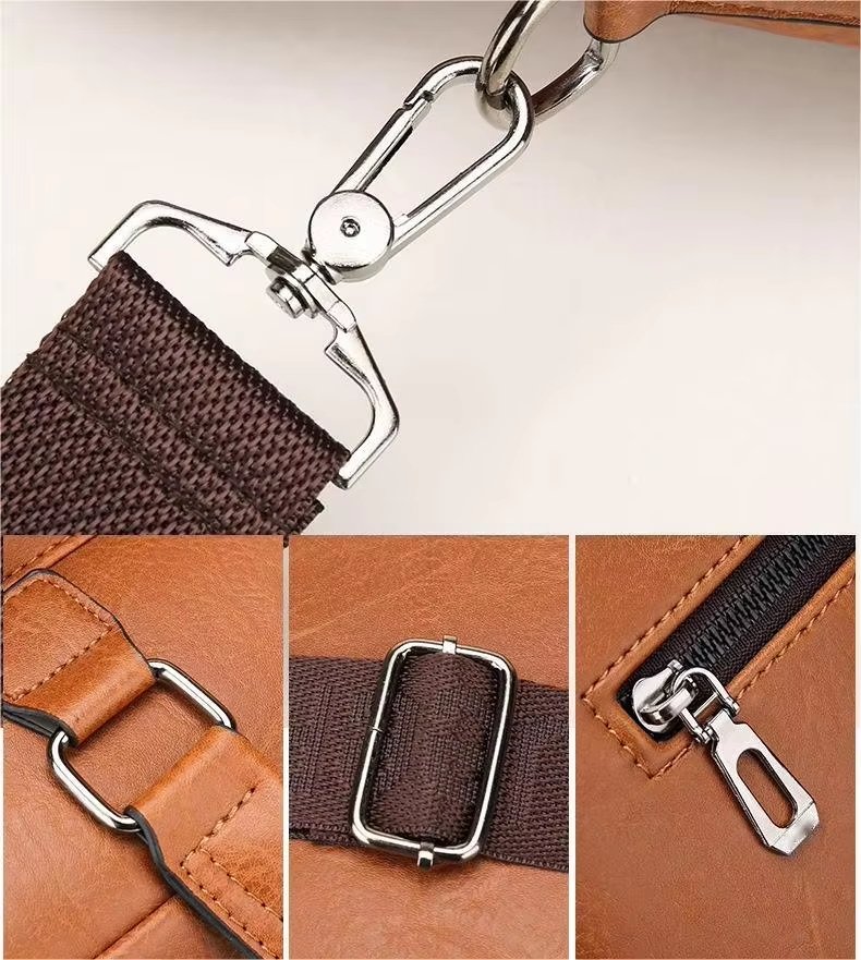 Unisex New Totes PU Leather Briefcase Laptop Handbags Office Male Bag Bag - product detail