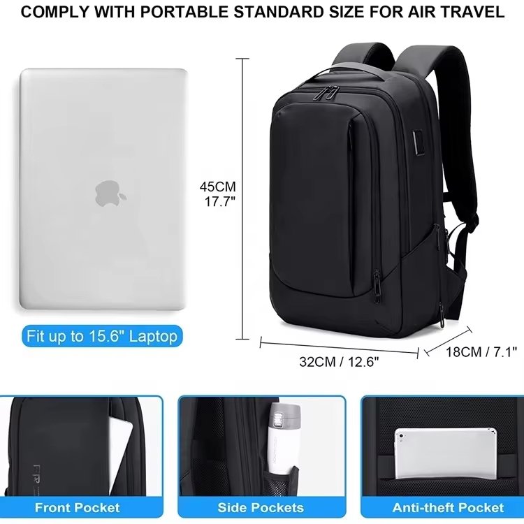 Water-Resistant Large Capacity Vintage Modern Outdoor Oxford Laptop Backpack product detail