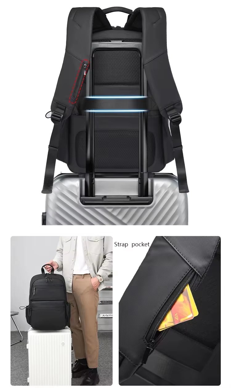 Anti-Theft Water-Resistant Vintage Business School Oxford Laptop Backpack product detail