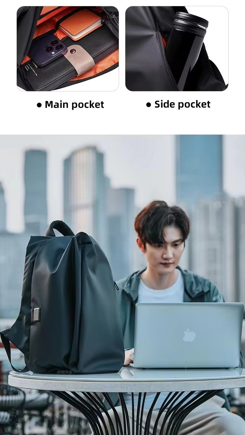Water-Resistant Large Capacity USB Modern Business Oxford Laptop Backpack product detail