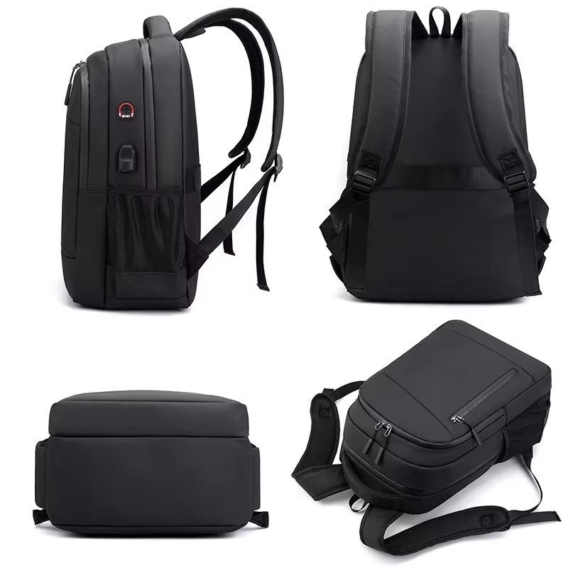 Water-Resistant Large Capacity USB Business Travel Oxford Laptop Backpack product detail