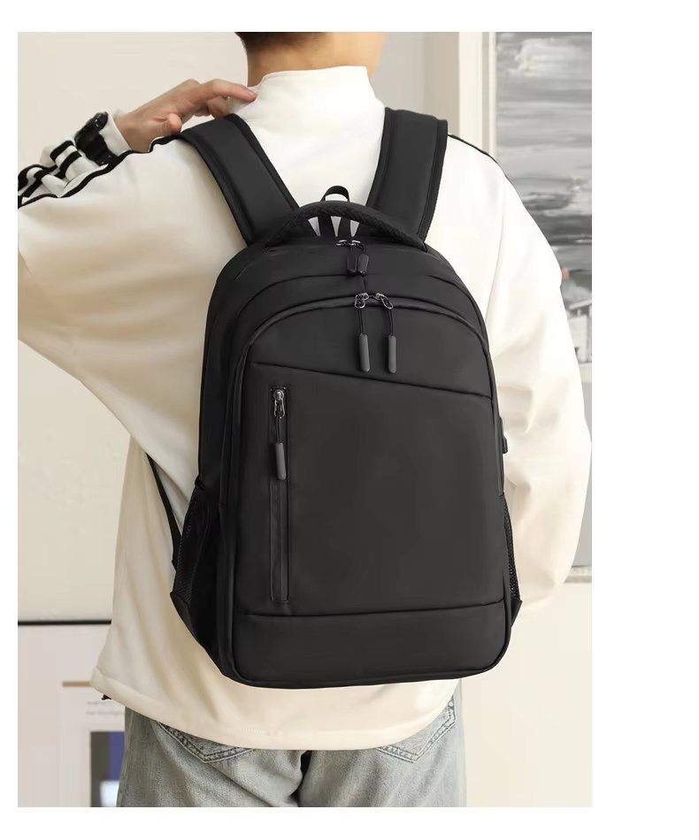 Water-Resistant Large Capacity USB Business Travel Oxford Laptop Backpack product detail
