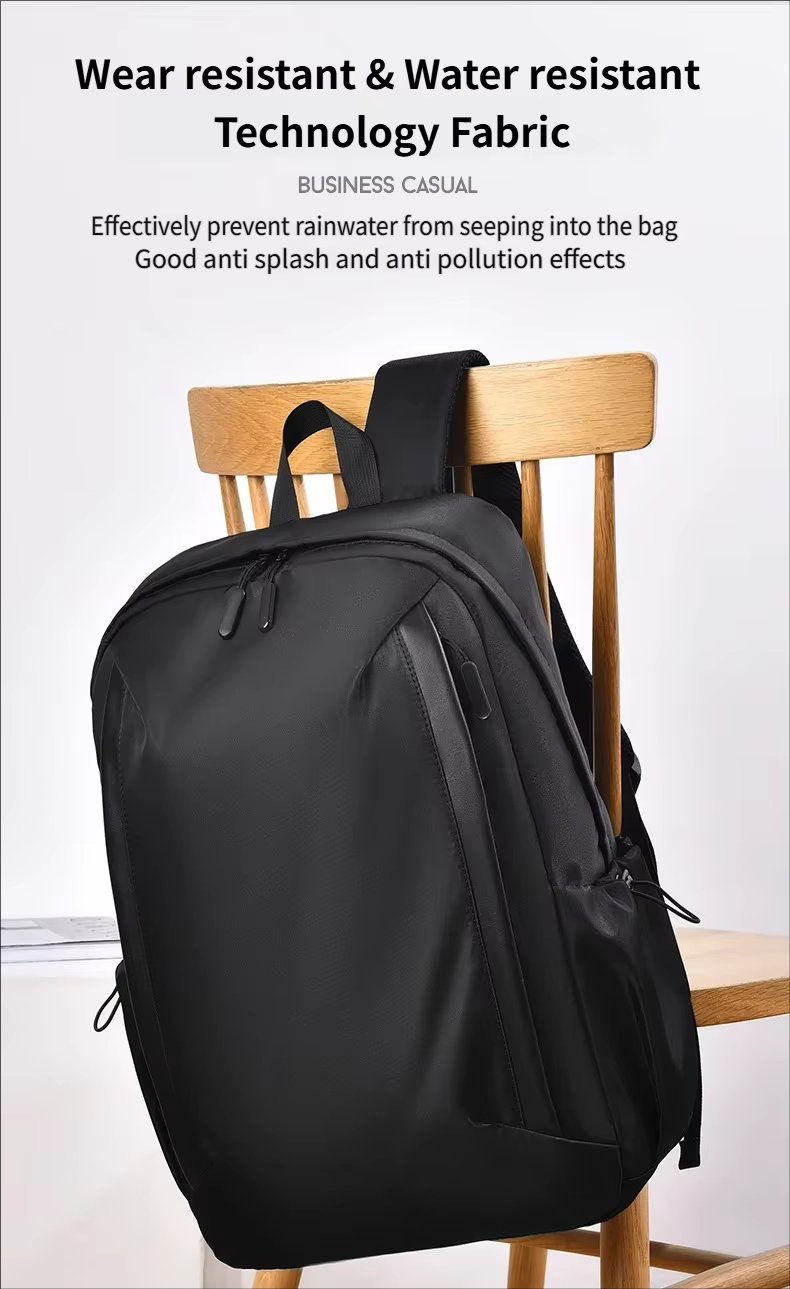 Water-Resistant Large Capacity Business Travel Oxford Laptop Backpack product detail