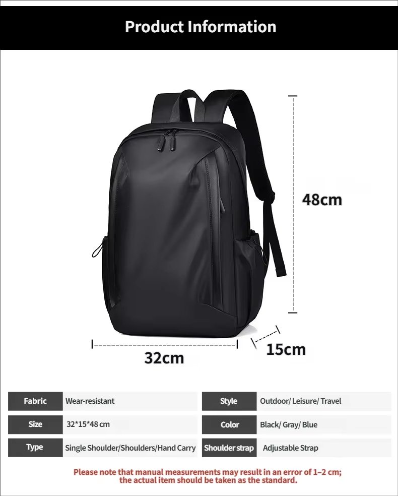 Water-Resistant Large Capacity Business Travel Oxford Laptop Backpack product detail