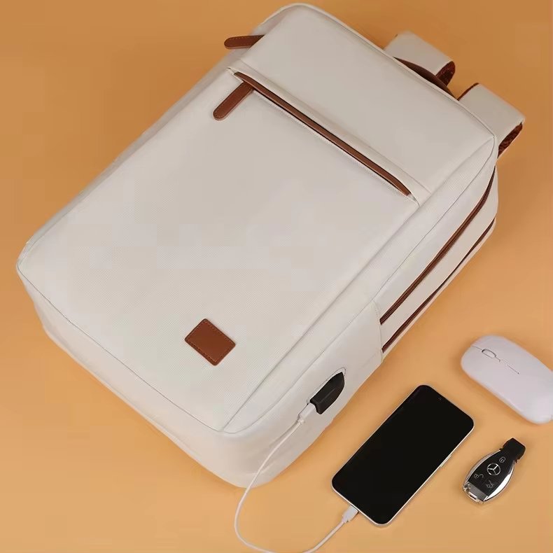 Water-Resistant USB Business Travel Oxford Laptop Backpack product detail
