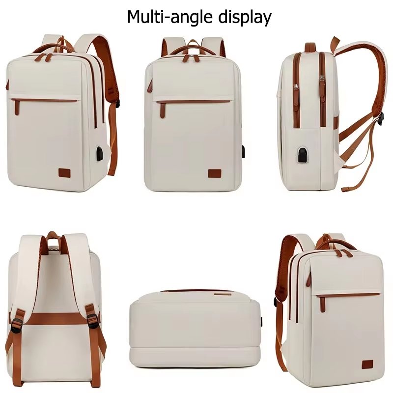 Water-Resistant USB Business Travel Oxford Laptop Backpack product detail