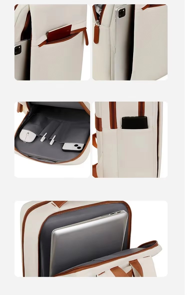 Water-Resistant USB Business Travel Oxford Laptop Backpack product detail
