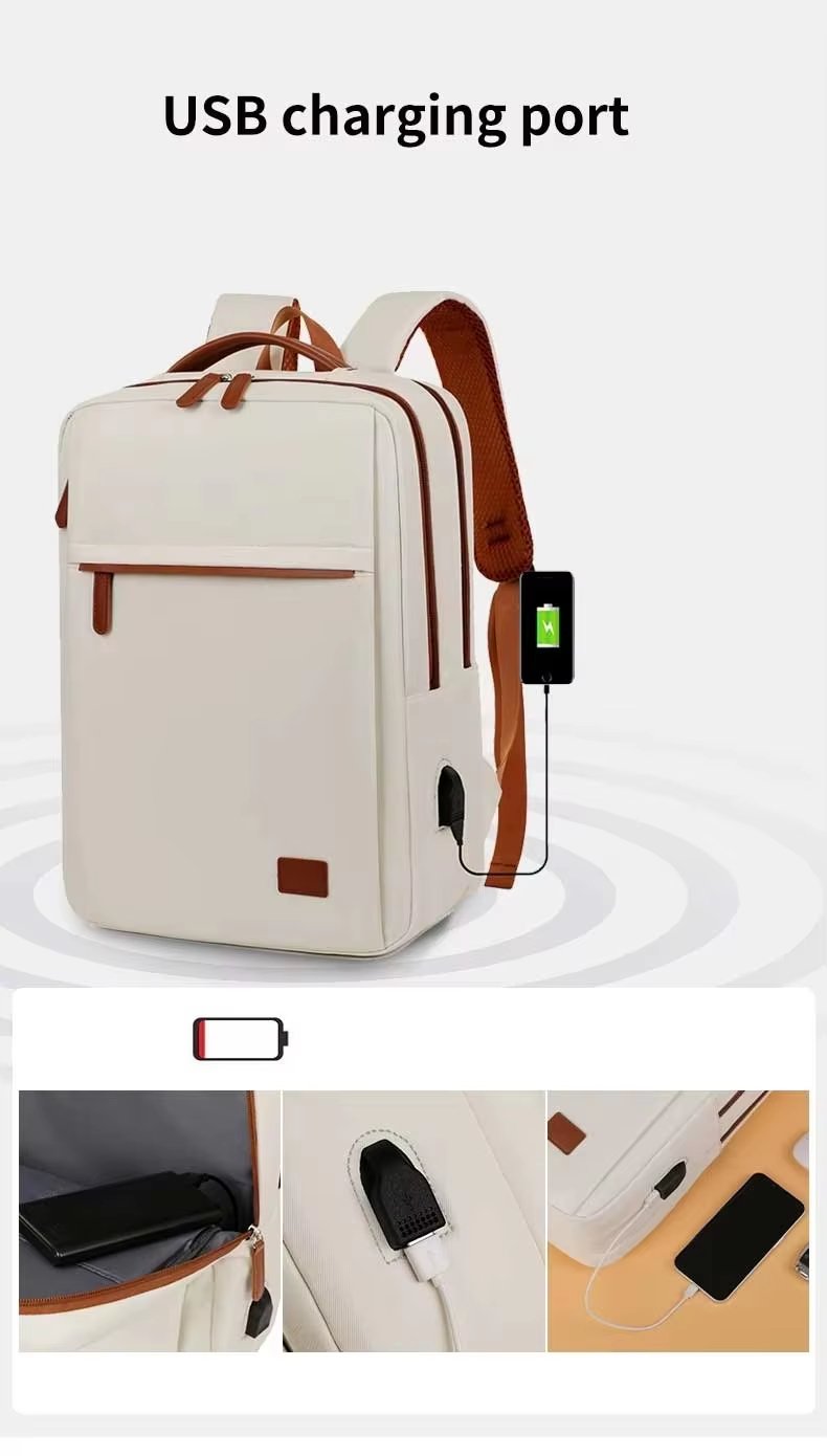 Water-Resistant USB Business Travel Oxford Laptop Backpack product detail