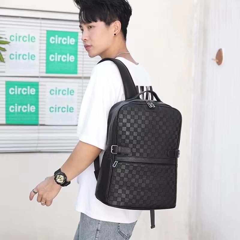 Anti-Theft Water-Resistant Vintage Modern Business Leather Business Backpack product detail
