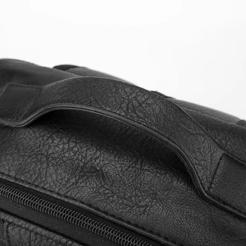 Anti-Theft Water-Resistant Vintage Modern Business Leather Business Backpack product detail