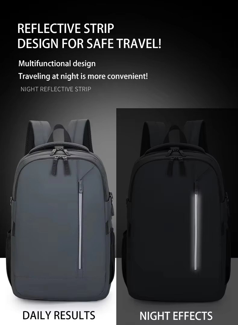 Anti-Theft Water-Resistant Large Capacity USB Business Nylon Laptop Backpack product detail