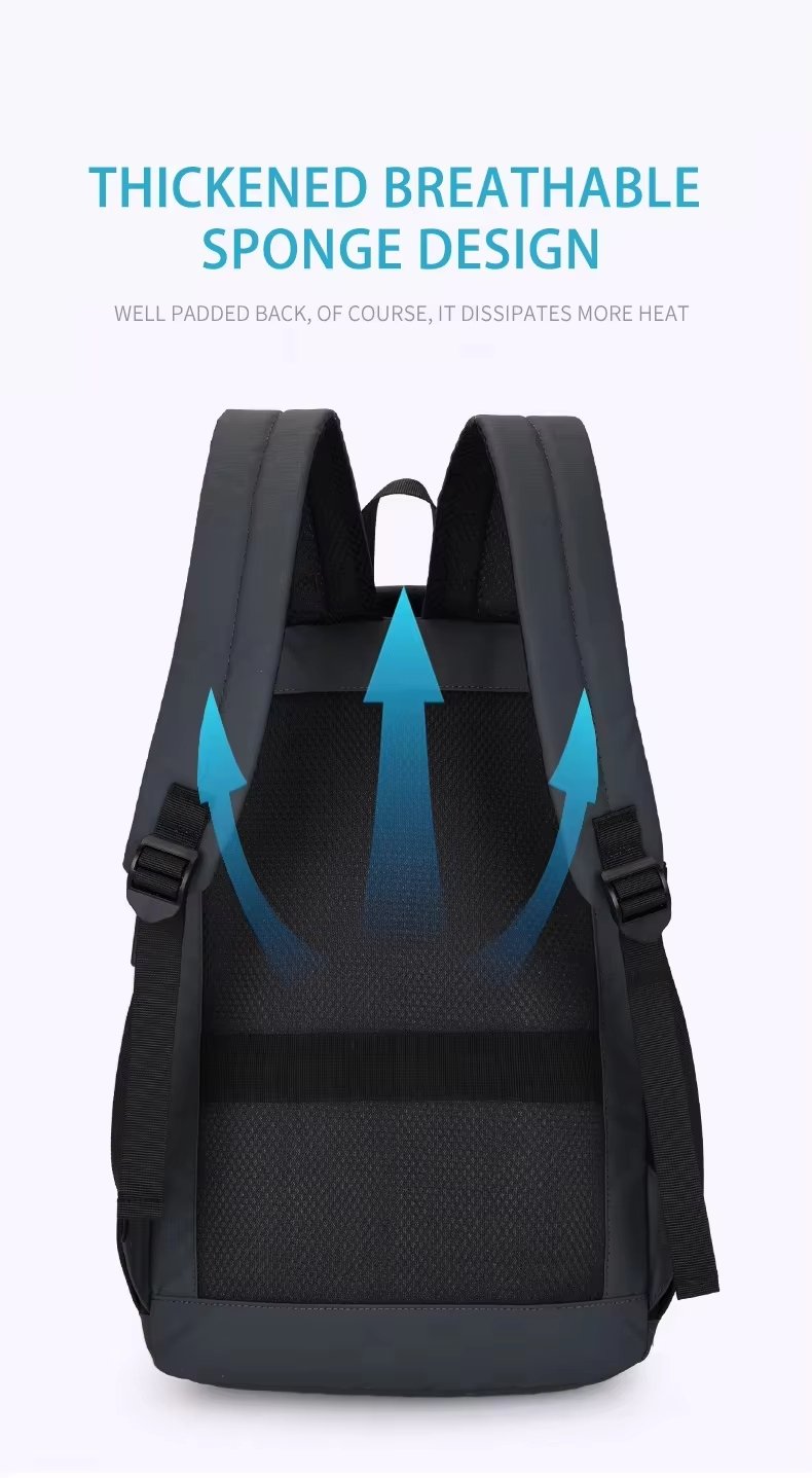Anti-Theft Water-Resistant Large Capacity USB Business Nylon Laptop Backpack product detail