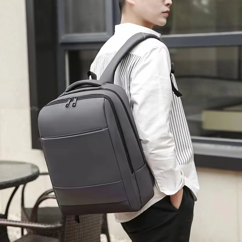 Water-Resistant Large Capacity Vintage Business Travel Oxford Laptop Backpack product detail