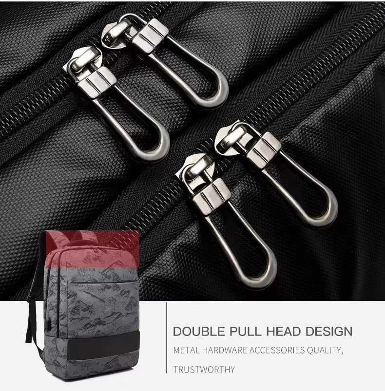 Water-Resistant Large Capacity Vintage Business Travel Oxford Laptop Backpack product detail