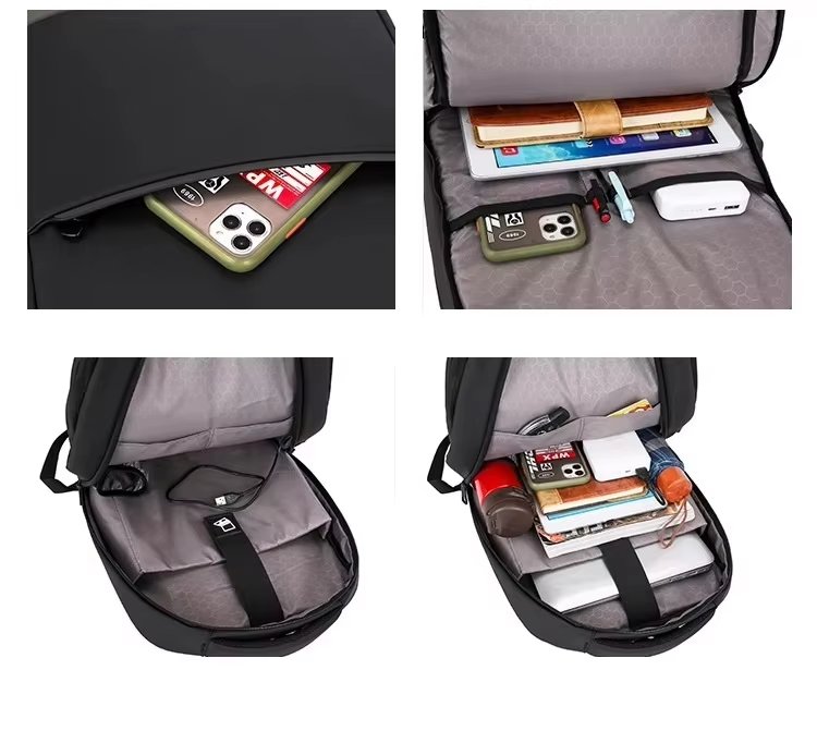 Water-Resistant Large Capacity Vintage Business Travel Oxford Laptop Backpack product detail