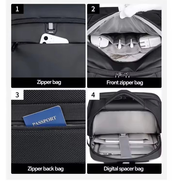 Water-Resistant Vintage Outdoor Business Travel Oxford Laptop Backpack product detail