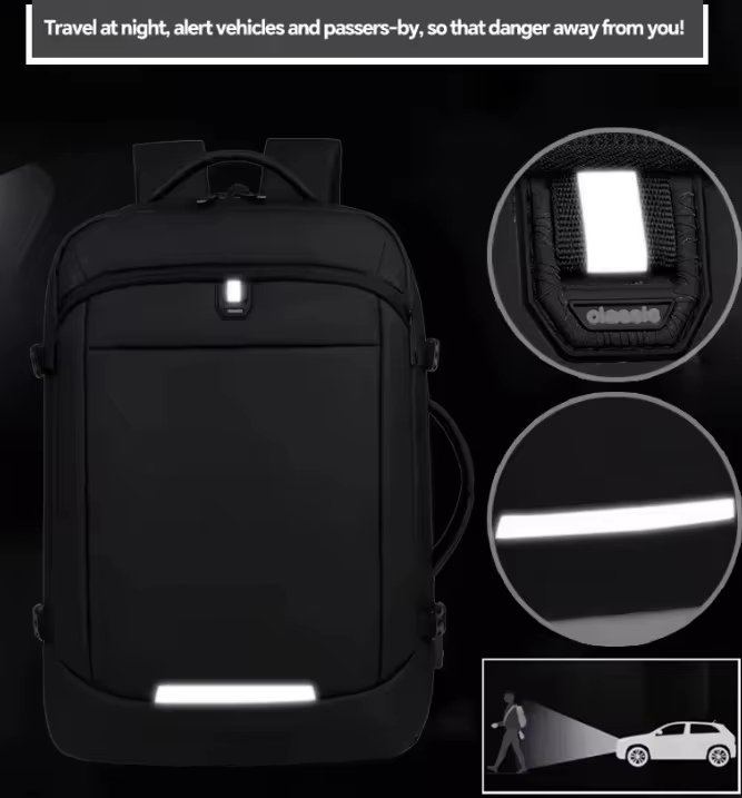 Water-Resistant Vintage Outdoor Business Travel Oxford Laptop Backpack product detail