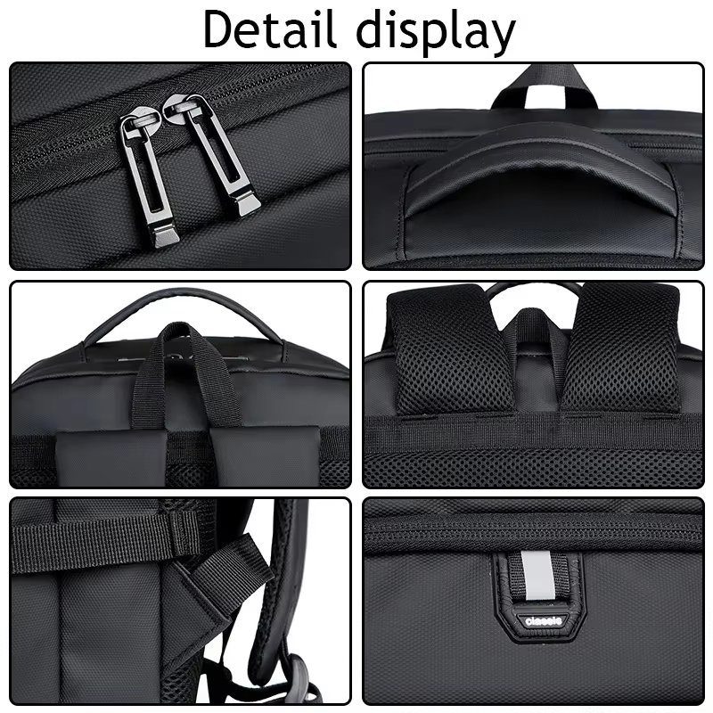 Water-Resistant Vintage Outdoor Business Travel Oxford Laptop Backpack product detail