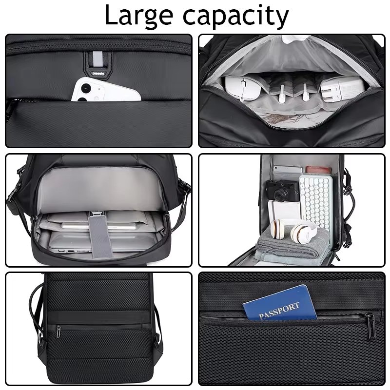 Water-Resistant Vintage Outdoor Business Travel Oxford Laptop Backpack product detail