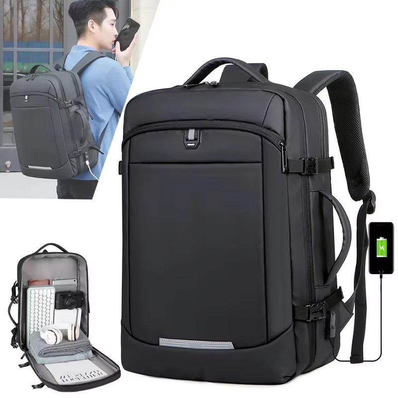Water-Resistant Vintage Outdoor Business Travel Oxford Laptop Backpack product detail
