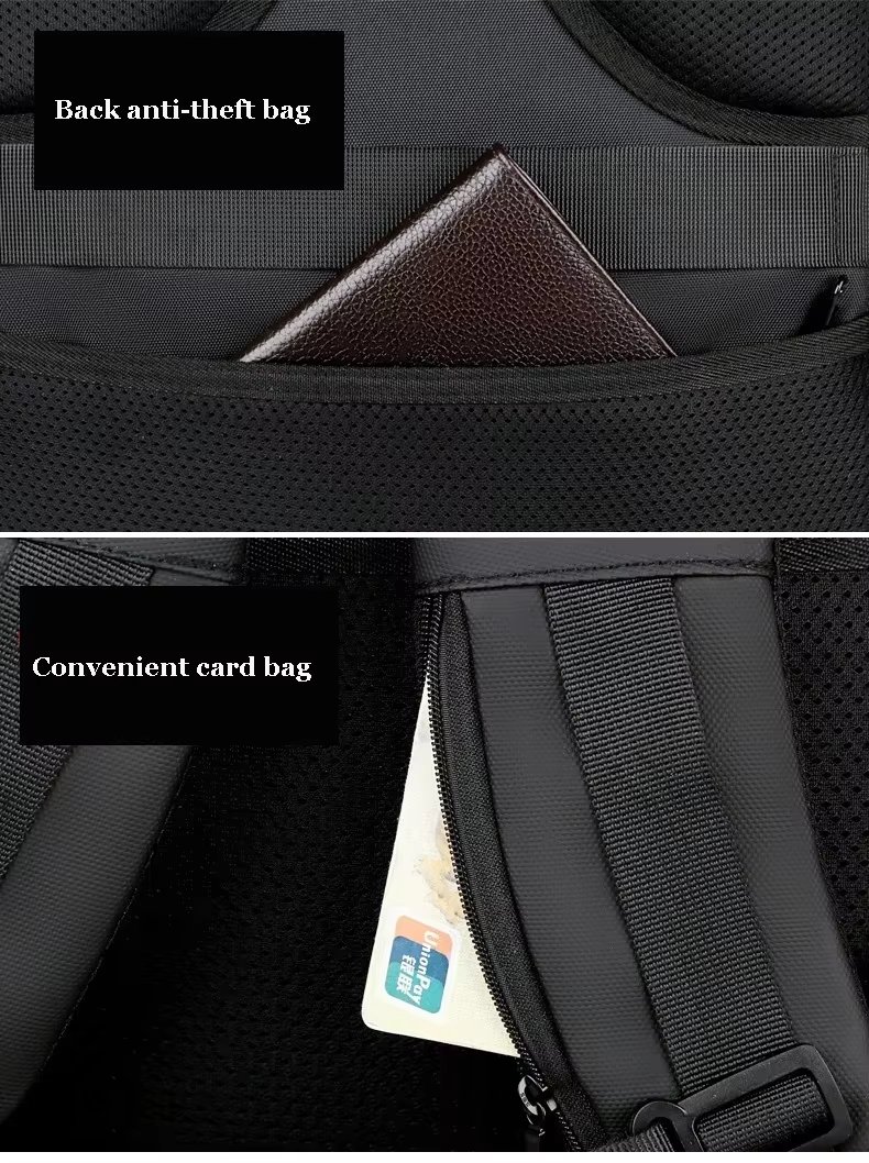 Anti-Theft Water-Resistant Large Capacity USB Vintage Nylon Hard-Shell Backpack product detail