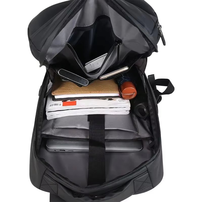 Anti-Theft Water-Resistant Large Capacity USB Vintage Nylon Hard-Shell Backpack product detail