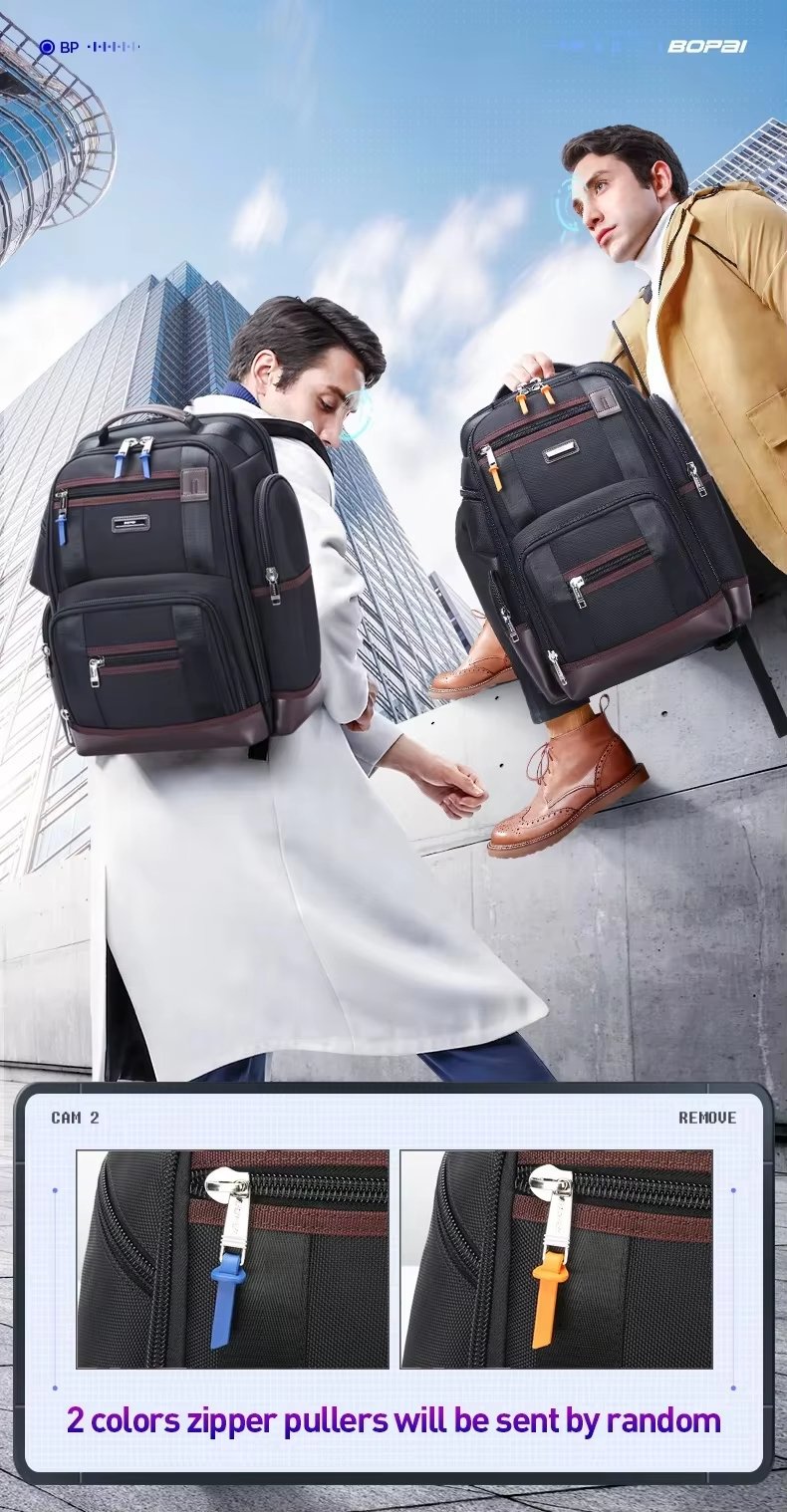 Anti-Theft Water-Resistant Large Capacity Vintage Business Oxford Laptop Backpack product detail