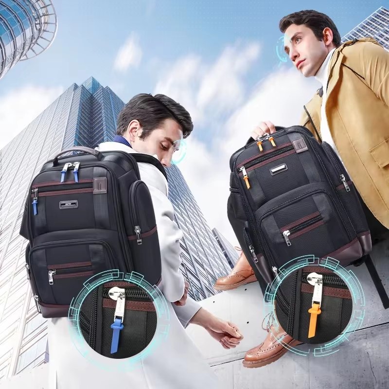 Anti-Theft Water-Resistant Large Capacity Vintage Business Oxford Laptop Backpack product detail