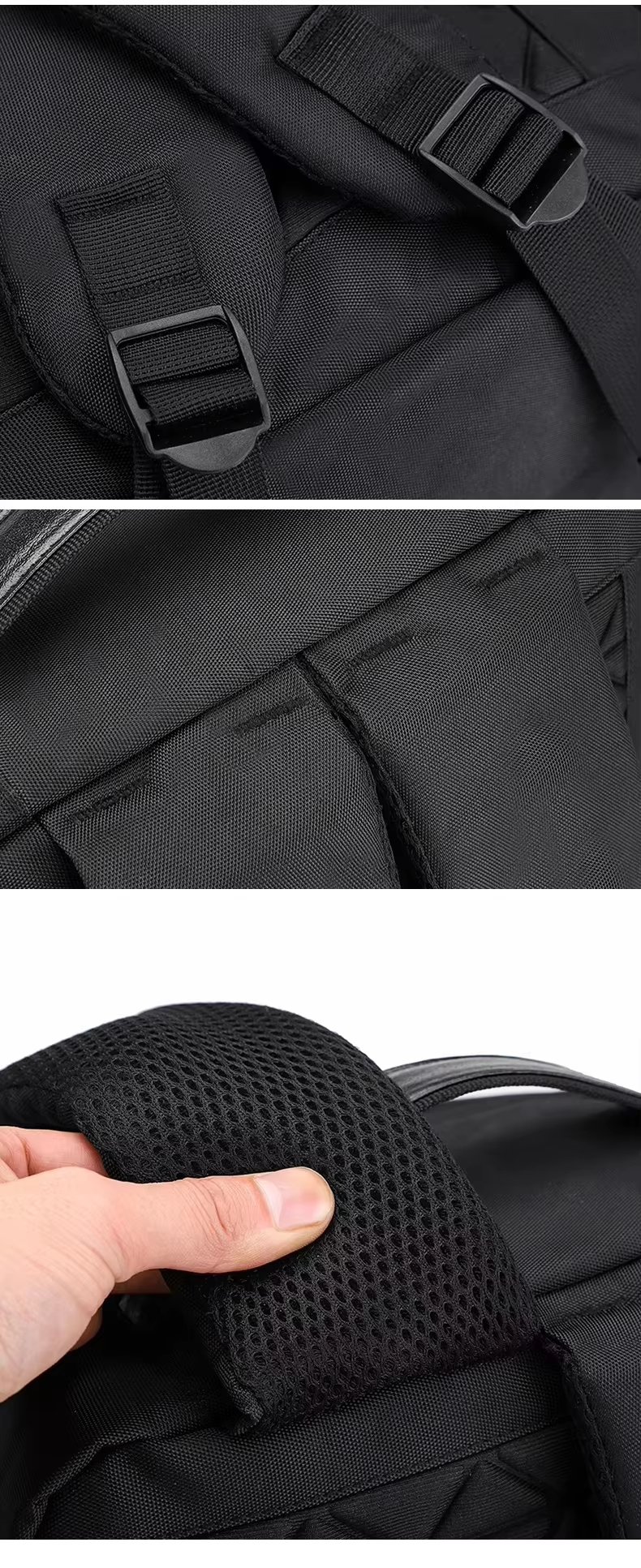 Water-Resistant Expandable USB Vintage Modern Oxford Laptop Backpack product detail