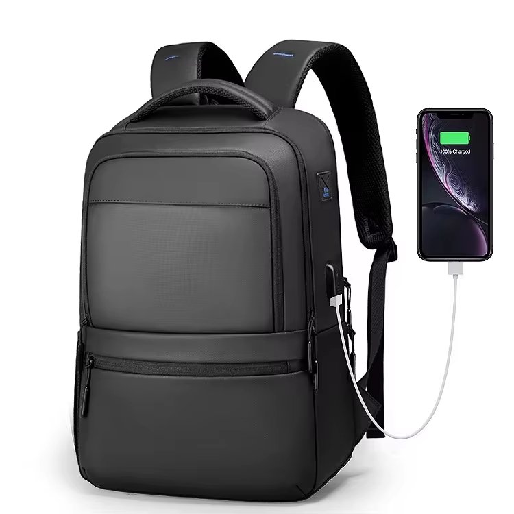 Water-Resistant Large Capacity USB Modern Business Oxford Laptop Backpack product detail