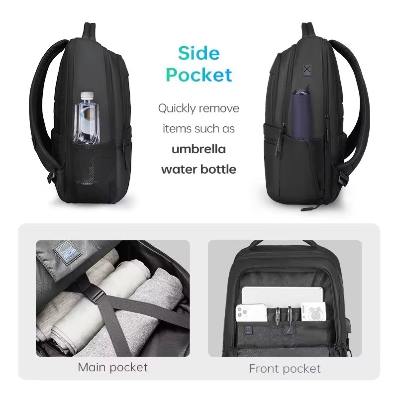 Water-Resistant Large Capacity USB Modern Business Oxford Laptop Backpack product detail