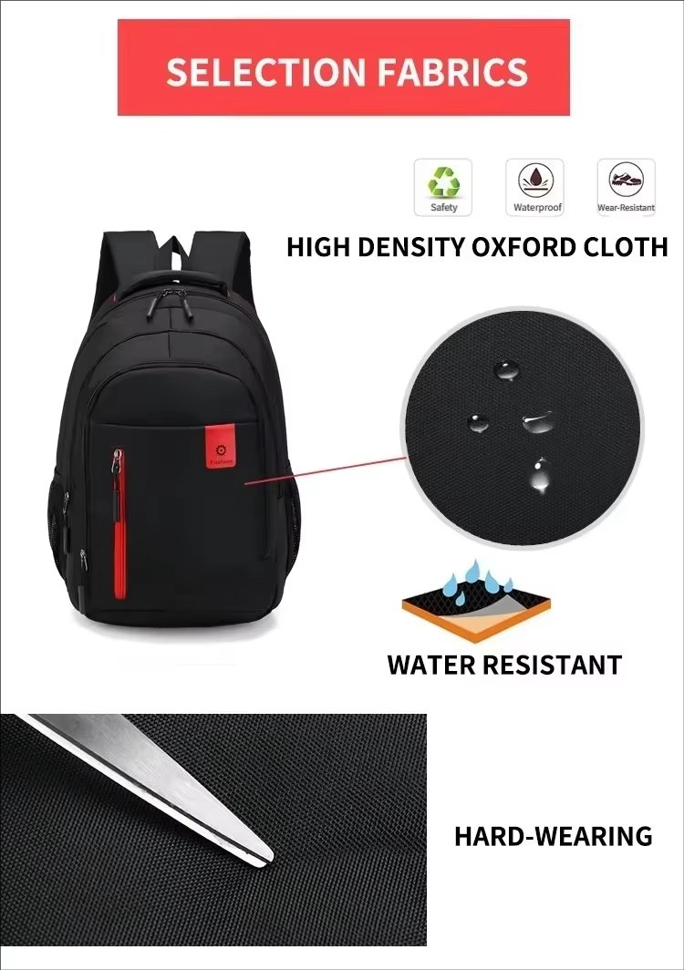 Water-Resistant Large Capacity Multi-Pocket Business Travel Oxford Laptop Backpack product detail