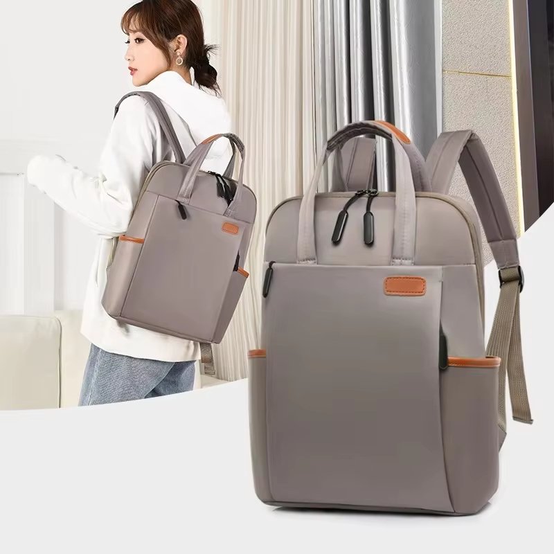 Water-Resistant Large Capacity Vintage Modern Business Oxford Laptop Backpack product detail