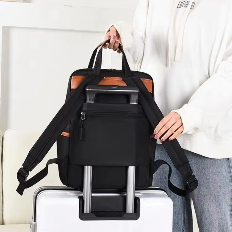 Water-Resistant Large Capacity Vintage Modern Business Oxford Laptop Backpack product detail